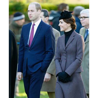 Herzogin Kate & Prinz William besuchen Gottesdienst in Sandringham
