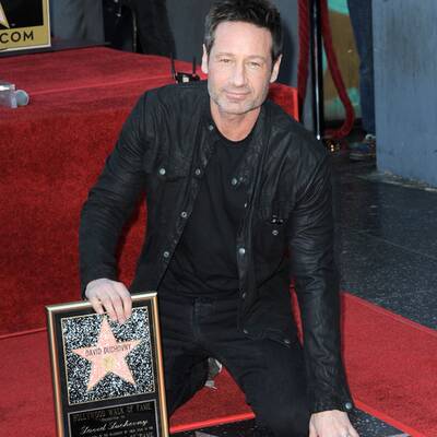 David Duchovny bekommt Stern am Walk of Fame