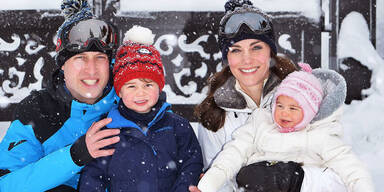 Herzogin Kate & Prinz William mit George und Charlotte in Courchevel