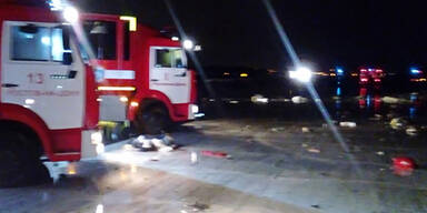 Hier zerschellt die FlyDubai-Maschine in Russland