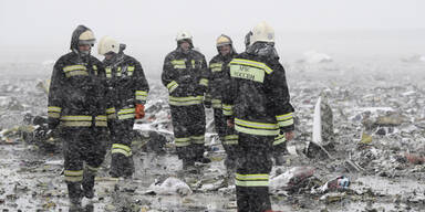 Hier zerschellt die FlyDubai-Maschine in Russland