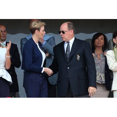 Fürstin Charlène & Albert turteln bei Tennisturnier