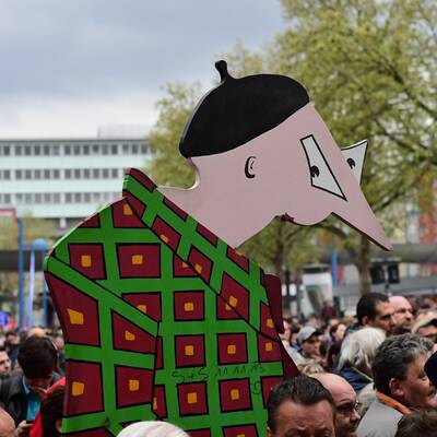 Asyl-Demo in Floridsdorf