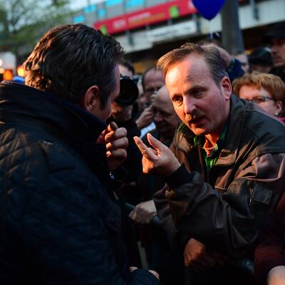 Asyl-Demo in Floridsdorf