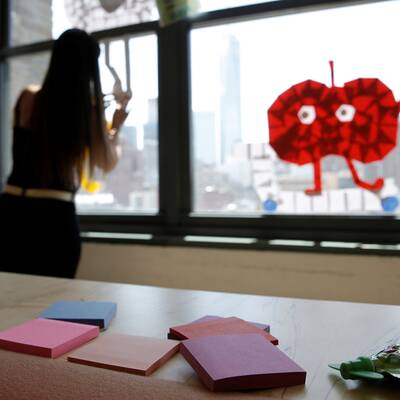 Post-it-Challenge in New York