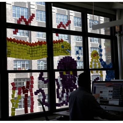 Post-it-Challenge in New York