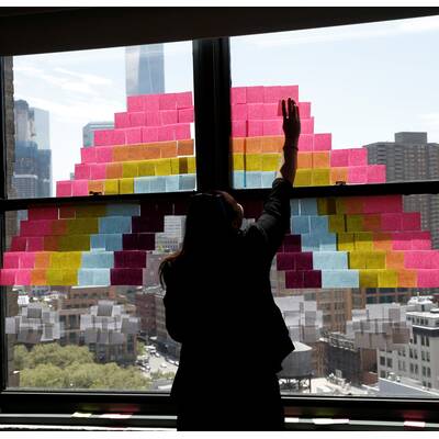 Post-it-Challenge in New York