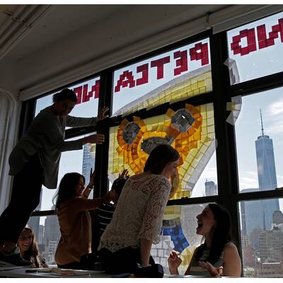 Post-it-Challenge in New York