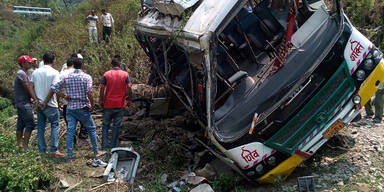 Indien Bus Unfall