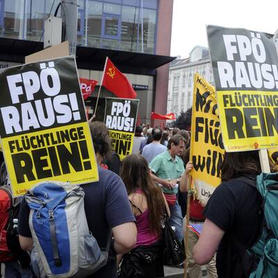 Krawalle bei Identitären-Demo in Wien