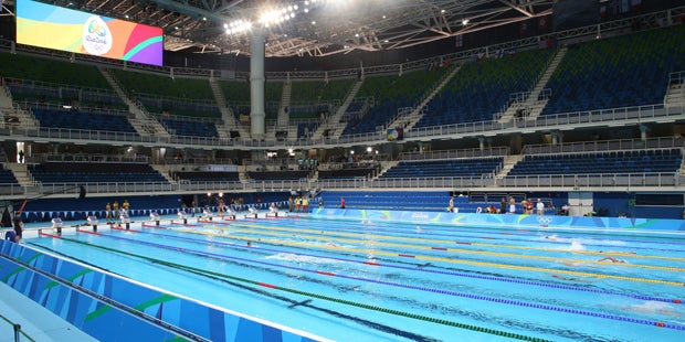 Bomben-Alarm in Rio: Schwimmstadion evakuiert