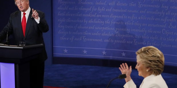 Clinton gewinnt letztes TV-Duell vor US-Wahl