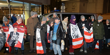 Dutzende Fans begrüßten Hofburg-Kandidaten