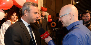 Dutzende Fans begrüßten Hofburg-Kandidaten