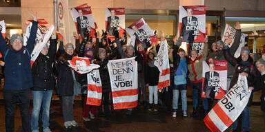 Dutzende Fans begrüßten Hofburg-Kandidaten