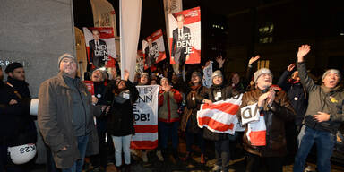 Dutzende Fans begrüßten Hofburg-Kandidaten