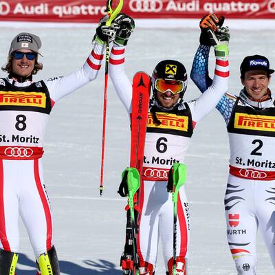 So jubelten Hirscher & Feller