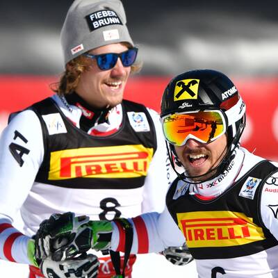 So jubelten Hirscher & Feller