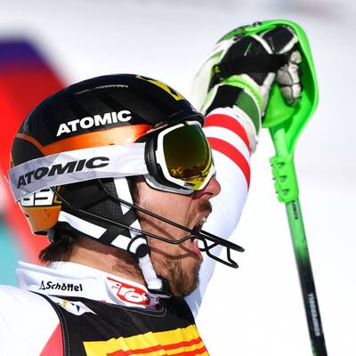 So jubelten Hirscher & Feller