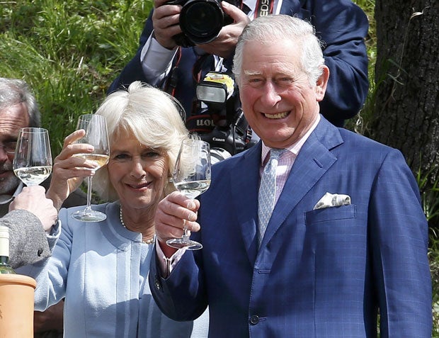 Charles & Camilla beim Winzer