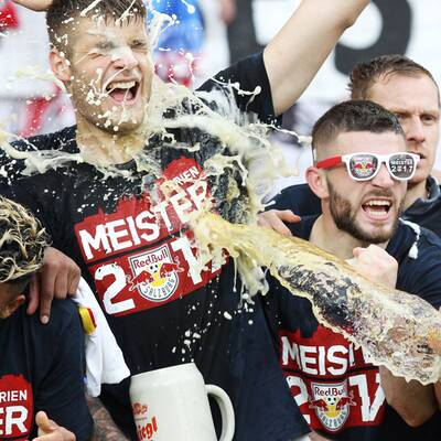 So feierten die Bullen den Titel