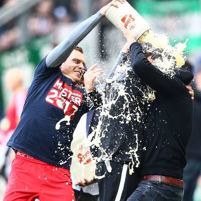 So feierten die Bullen den Titel