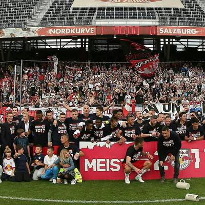 So feierten die Bullen den Titel