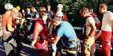Erdrutsch Pongau Liechtensteinklamm Wanderer eingesperrt Salzburg
