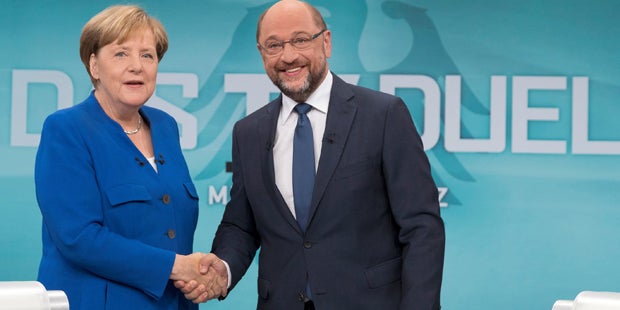 TV-Duell: Schulz attackiert Merkel, Trump & Erdogan