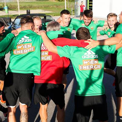 Rapid lässt die Muskeln spielen