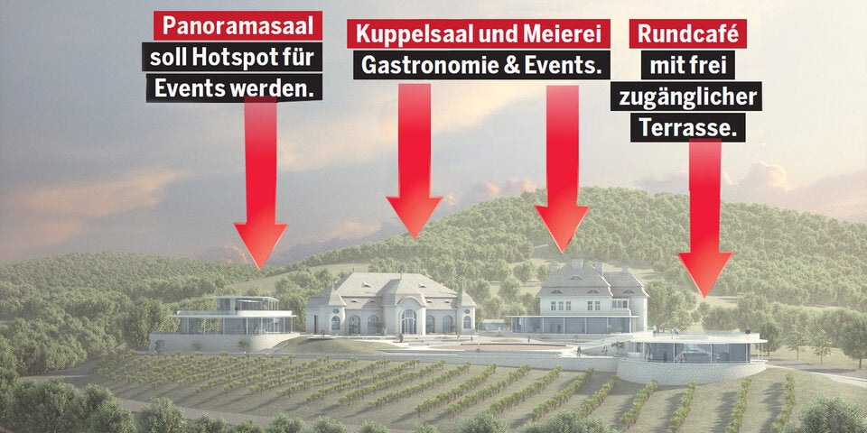 Millionenprojekt: Erster Blick auf Schlachers Cobenzl