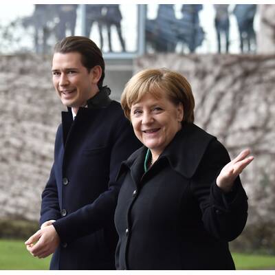 Merkel empfängt Kurz in Berlin