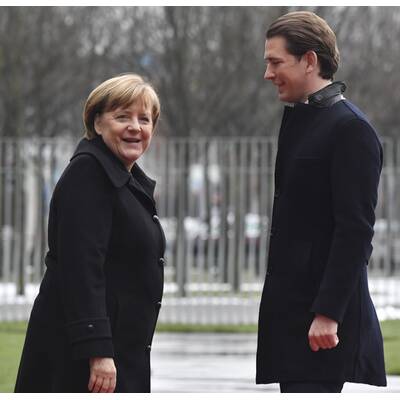 Merkel empfängt Kurz in Berlin