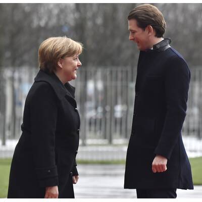 Merkel empfängt Kurz in Berlin