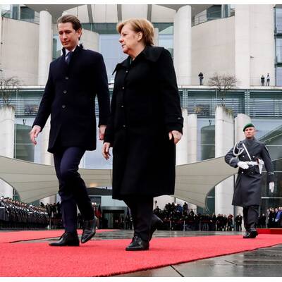 Merkel empfängt Kurz in Berlin