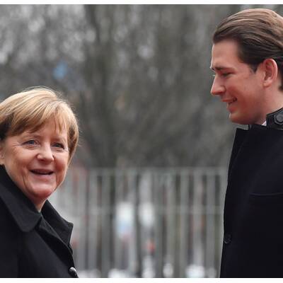 Merkel empfängt Kurz in Berlin