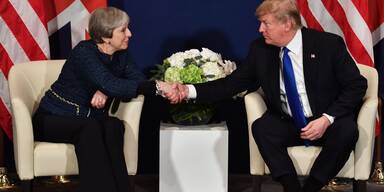 Donald Trump, Theresa May