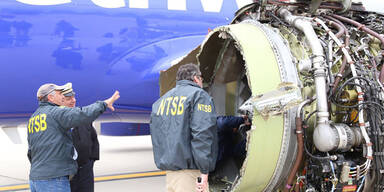 Southwest Triebwerk explodiert