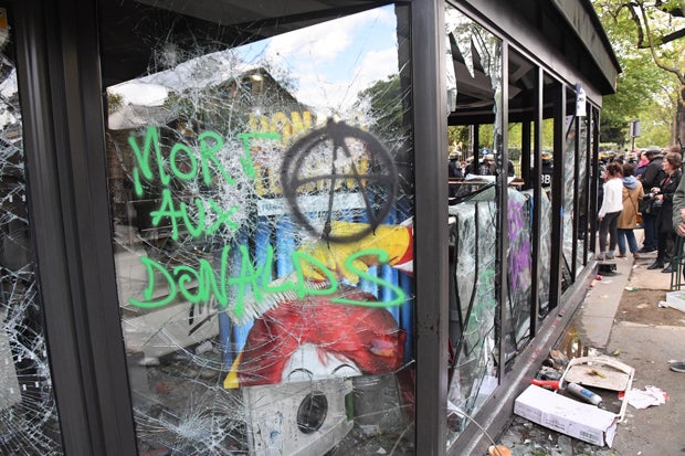 Gewalt-Bilanz der Mai-Krawalle in Paris