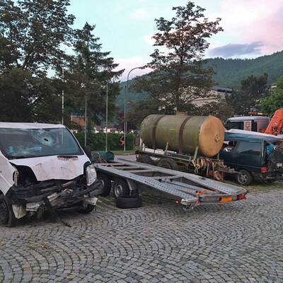 Schwere Unfälle auf A21