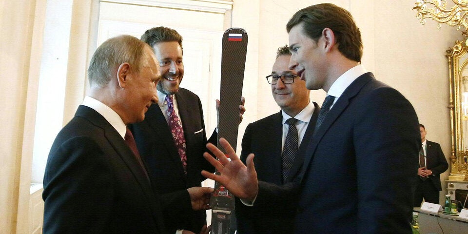Ski Putin Mahrer Strache Kurz