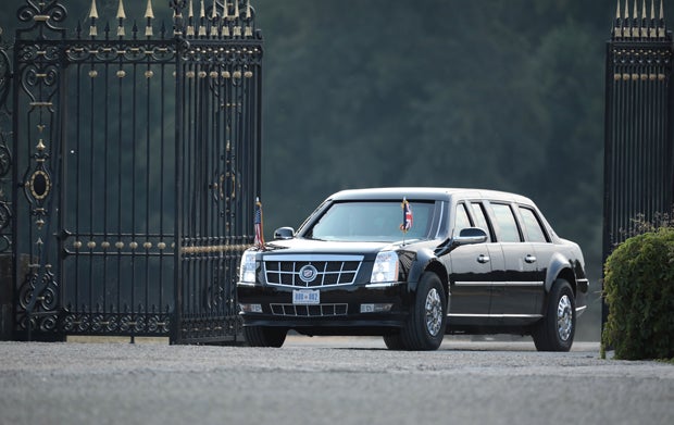 Hier trifft Trump zum Galadinner bei Theresa May ein