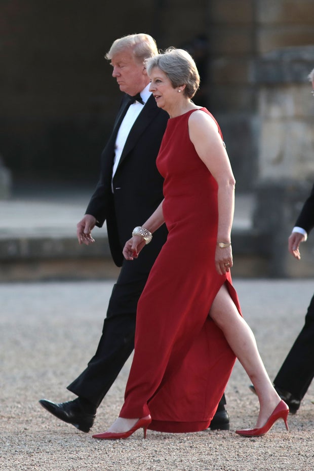 Hier trifft Trump zum Galadinner bei Theresa May ein
