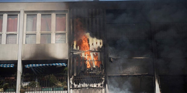 Paris Brand Hochhaus