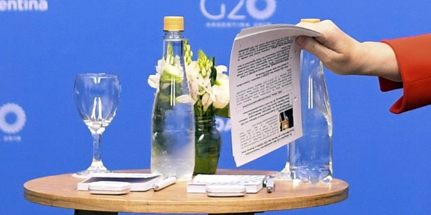 Merkel Morrison Spickzettel G20