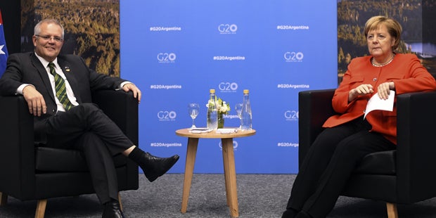 Merkel Morrison Spickzettel G20