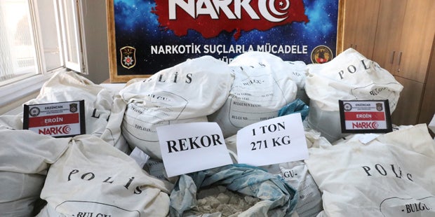 Rekordfund: 1,3 Tonnen Heroin in der Türkei entdeckt