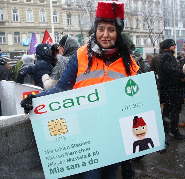 Demo Regierung Wien dezember 2018 