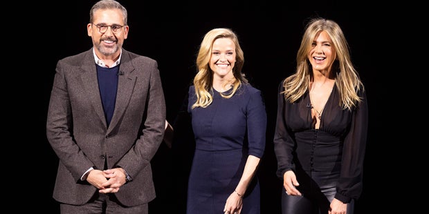 Appel TV Plus Carell Witherspoon Aniston