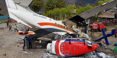 Flugzeug crasht in Heli &ndash; Drei Tote am Mount Everest